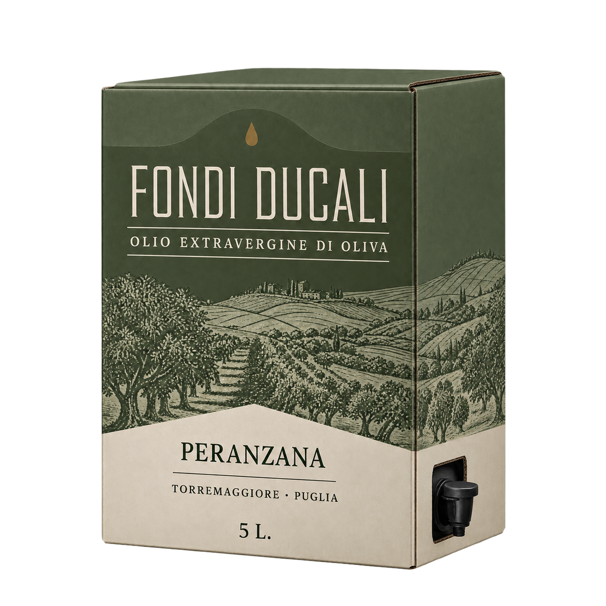 Concept del Bag in Box Fondi Ducali Peranzana da 5 litri